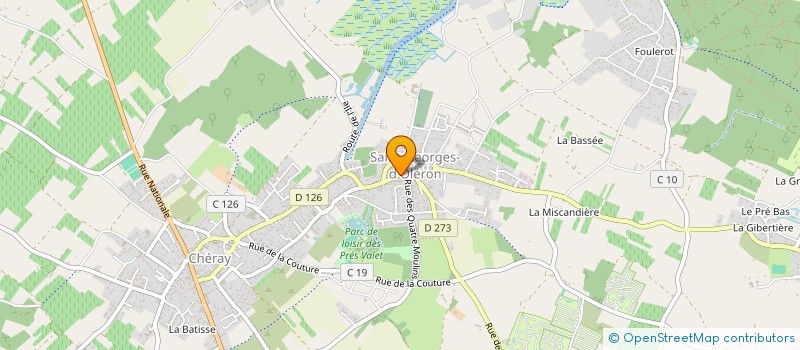 localisation de l'entreprise CENTRE COMMUNAL D'ACTION SOCIALE à SAINT-GEORGES-D'OLERON