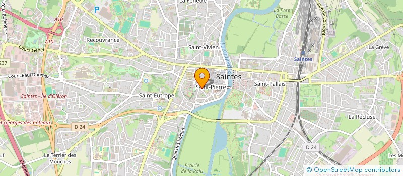 localisation de l'entreprise CENTRE COMMUNAL D'ACTION SOCIALE  SAINTES