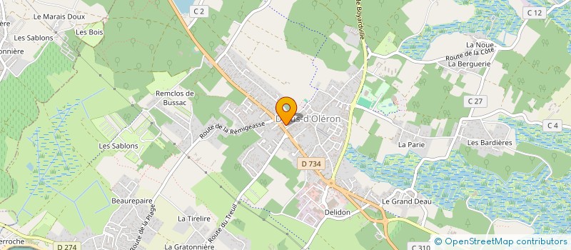 localisation de l'entreprise CENTRE COMMUNAL D'ACTION SOCIALE à DOLUS-D'OLERON