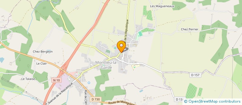 localisation de l'entreprise CENTRE COMMUNAL D'ACTION SOCIALE à MONTLIEU-LA-GARDE