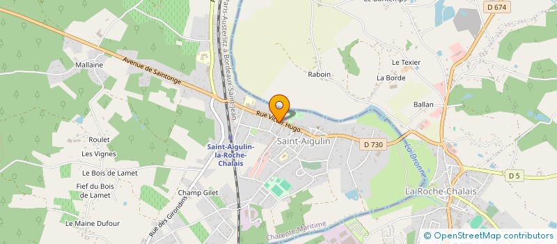 localisation de l'entreprise CENTRE COMMUNAL D'ACTION SOCIALE à SAINT-AIGULIN
