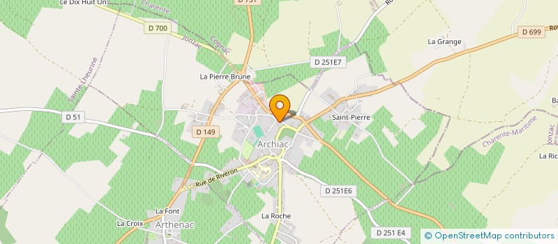 localisation de l'entreprise CENTRE COMMUNAL D'ACTION SOCIALE à ARTHENAC