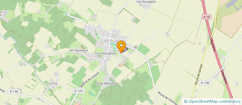 localisation de l'entreprise CENTRE COMMUNAL D'ACTION SOCIALE à CHERMIGNAC