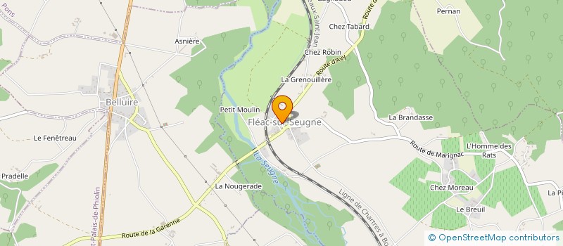 localisation de l'entreprise CENTRE COMMUNAL D'ACTION SOCIALE à FLEAC-SUR-SEUGNE