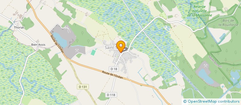 localisation de l'entreprise CENTRE COMMUNAL D'ACTION SOCIALE à SAINT-SORNIN