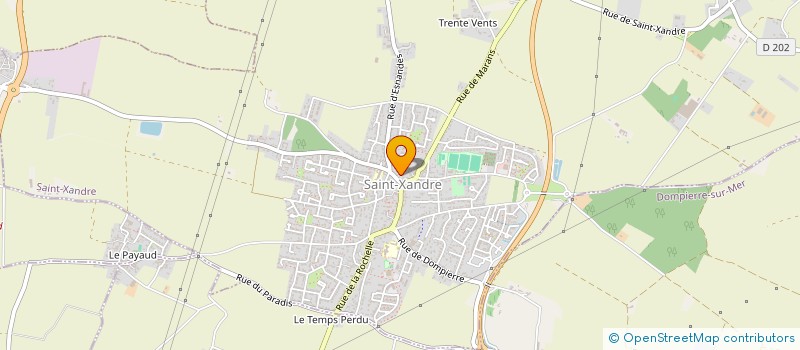 localisation de l'entreprise CENTRE COMMUNAL D'ACTION SOCIALE à SAINT-XANDRE