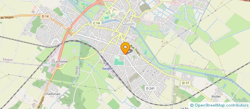 localisation de l'entreprise CENTRE COMMUNAL D'ACTION SOCIALE  SAUJON