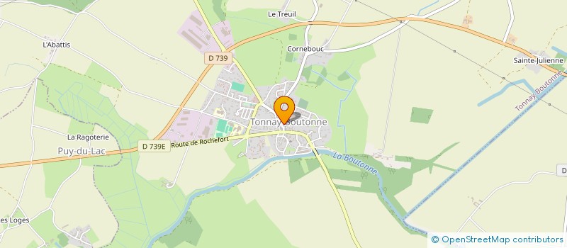 localisation de l'entreprise CENTRE COMMUNAL D ACTION SOCIALE à TONNAY-BOUTONNE