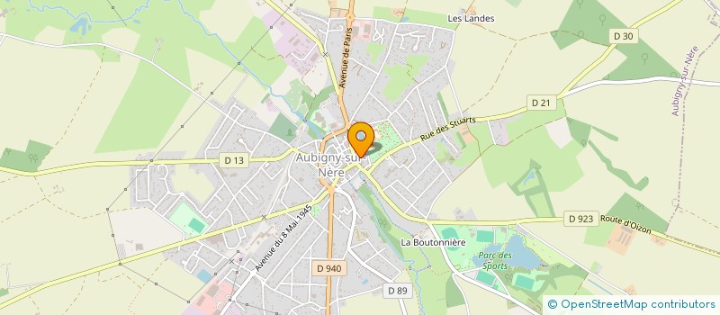 localisation de l'entreprise CENTRE COMMUNAL D'ACTION SOCIALE à AUBIGNY-SUR-NERE
