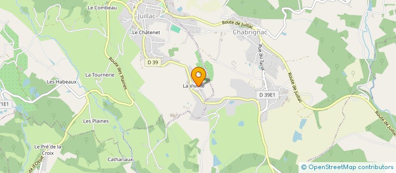 localisation de l'entreprise CENTRE COMMUNAL D'ACTION SOCIALE à CHABRIGNAC