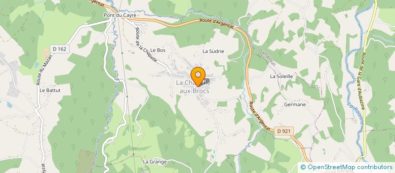 localisation de l'entreprise CENTRE COMMUNAL D'ACTION SOCIALE à LA CHAPELLE-AUX-BROCS