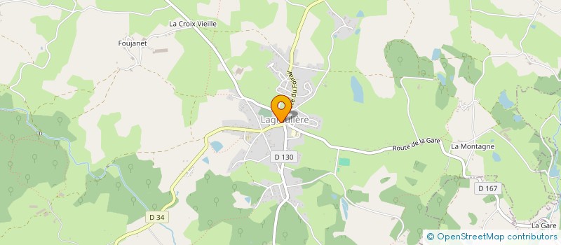 localisation de l'entreprise CENTRE COMMUNAL D ACTION SOCIALE à LAGRAULIERE