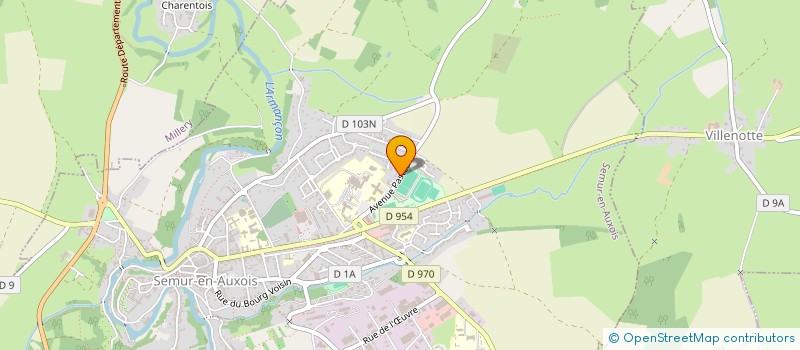 localisation de l'entreprise CENTRE COMMUNAL D'ACTION SOCIALE à SEMUR-EN-AUXOIS