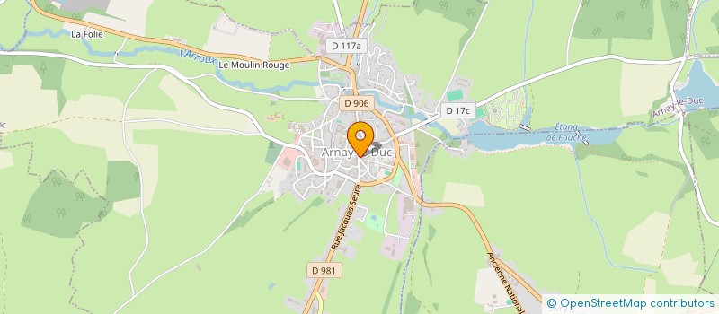 localisation de l'entreprise CENTRE COMMUNAL D'ACTION SOCIALE à ARNAY-LE-DUC