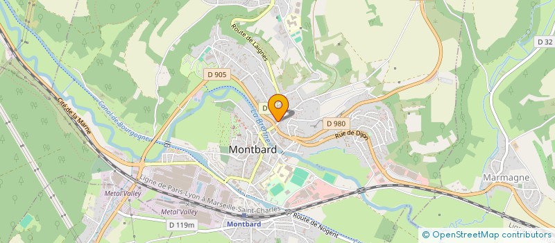localisation de l'entreprise CENTRE COMMUNAL D'ACTION SOCIALE à MONTBARD