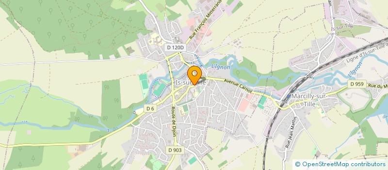 localisation de l'entreprise CENTRE COMMUNAL D ACTION SOCIALE à IS-SUR-TILLE