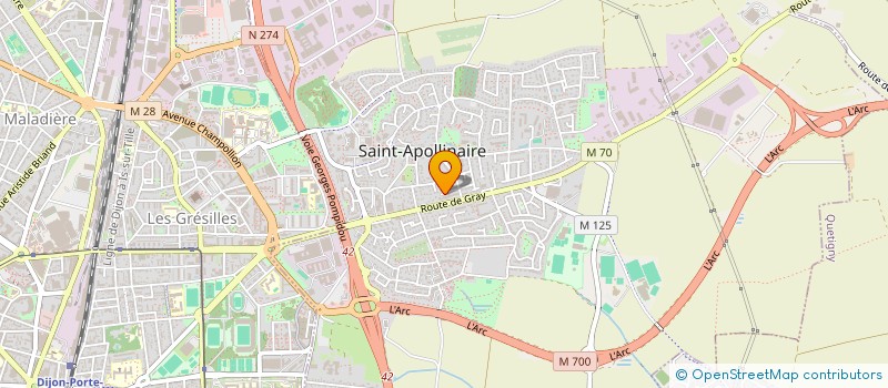 localisation de l'entreprise CENTRE COMMUNAL D'ACTION SOCIALE à SAINT-APOLLINAIRE