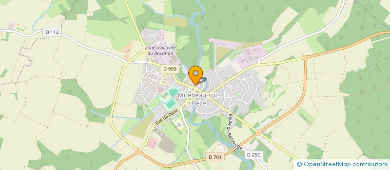 localisation de l'entreprise CENTRE COMMUNAL D'ACTION SOCIALE à MIREBEAU-SUR-BEZE