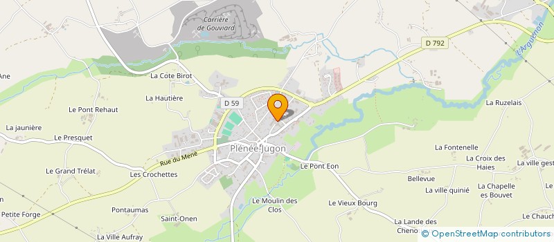 localisation de l'entreprise CENTRE COMMUNAL D'ACTION SOCIALE à PLENEE-JUGON