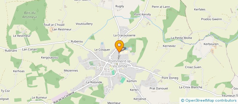 localisation de l'entreprise CENTRE COMMUNAL D'ACTION SOCIALE à POMMERIT-LE-VICOMTE