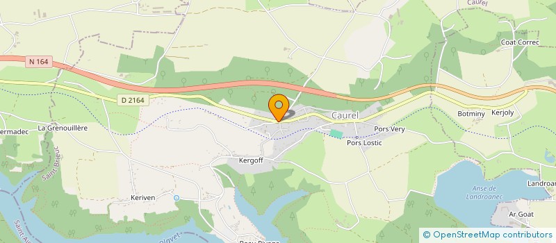 localisation de l'entreprise CENTRE COMMUNAL D'ACTION SOCIALE  CAUREL