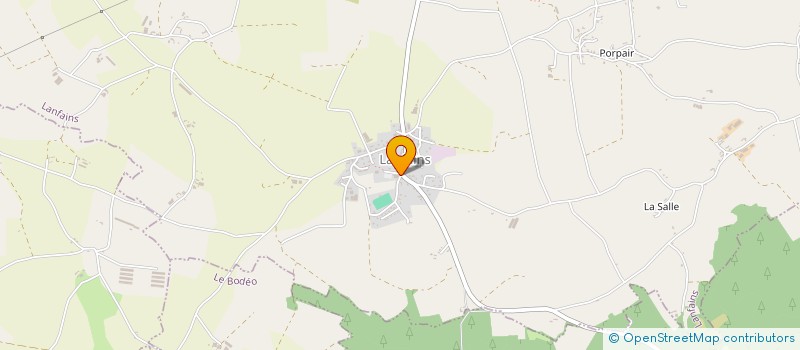 localisation de l'entreprise CENTRE COMMUNAL D'ACTION SOCIALE  LANFAINS