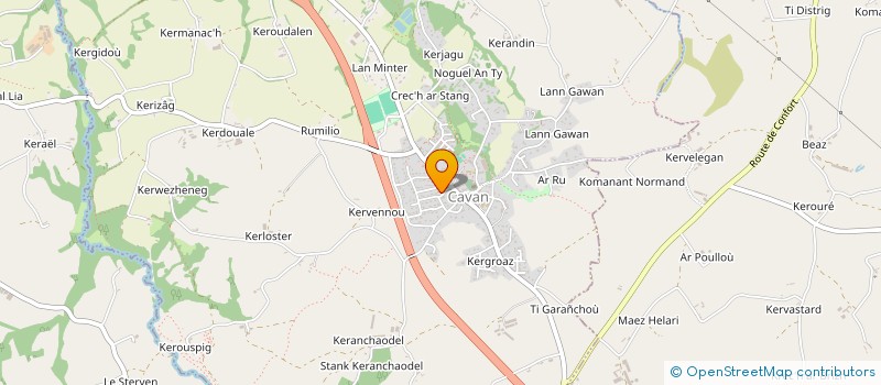 localisation de l'entreprise CENTRE COMMUNAL D'ACTION SOCIALE à CAVAN