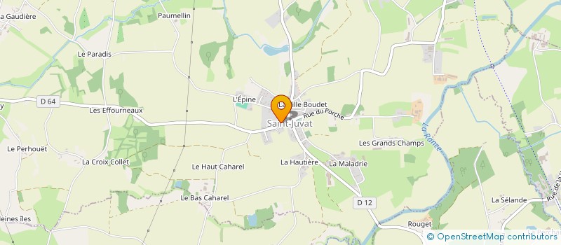 localisation de l'entreprise CENTRE COMMUNAL D'ACTION SOCIALE à SAINT-JUVAT