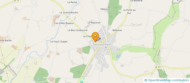 localisation de l'entreprise CENTRE COMMUNAL D'ACTION SOCIALE à HENANBIHEN