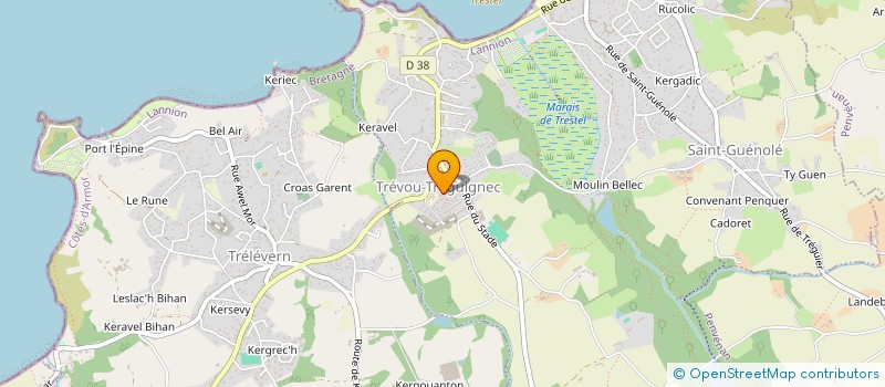localisation de l'entreprise CENTRE COMMUNAL D ACTION SOCIALE à TREVOU-TREGUIGNEC