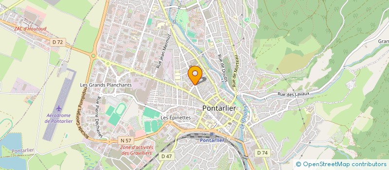 localisation de l'entreprise CENTRE COMMUNAL D'ACTION SOCIALE à PONTARLIER