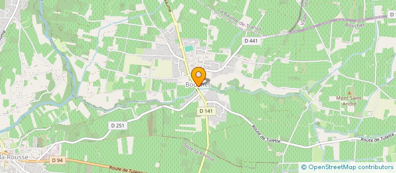 localisation de l'entreprise CENTRE COMMUNAL D'ACTION SOCIALE  ROCHEGUDE