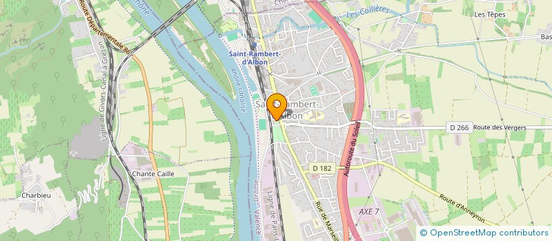 localisation de l'entreprise CENTRE COMMUNAL D'ACTION SOCIALE  SAINT-RAMBERT-D'ALBON