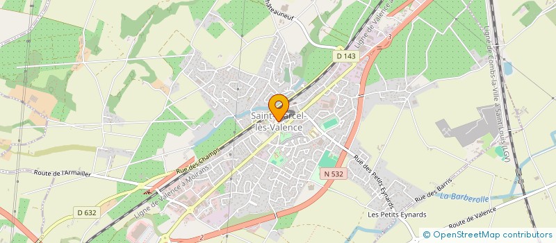 localisation de l'entreprise CENTRE COMMUNAL D'ACTION SOCIALE à SAINT-MARCEL-LES-VALENCE