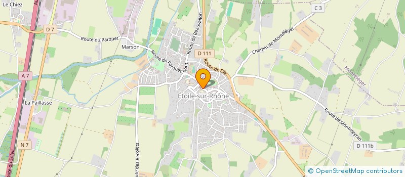 localisation de l'entreprise CENTRE COMMUNAL D'ACTION SOCIALE à ETOILE-SUR-RHONE