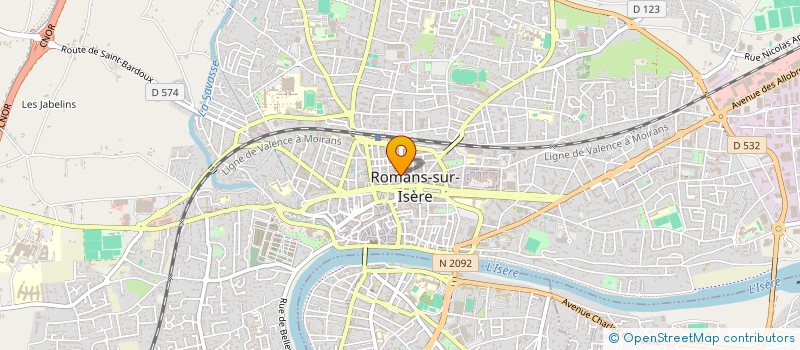 localisation de l'entreprise CENTRE COMMUNAL D'ACTION SOCIALE à ROMANS-SUR-ISERE