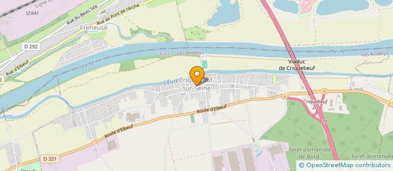 localisation de l'entreprise CENTRE COMMUNAL D'ACTION SOCIALE  CRIQUEBEUF-SUR-SEINE