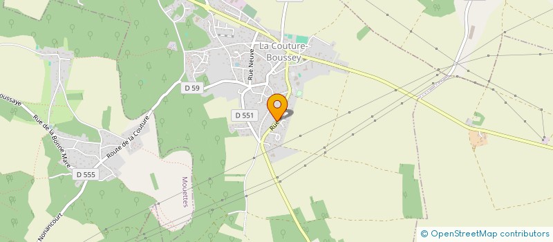 localisation de l'entreprise CENTRE COMMUNAL D'ACTION SOCIALE  LA COUTURE-BOUSSEY