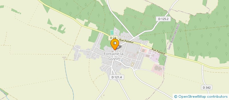 localisation de l'entreprise CENTRE COMMUNAL D'ACTION SOCIALE à FONTAINE-LA-GUYON