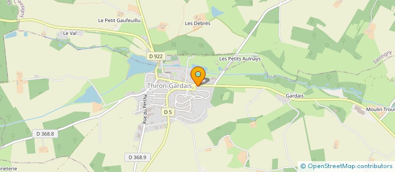 localisation de l'entreprise CENTRE COMMUNAL D'ACTION SOCIALE à THIRON-GARDAIS