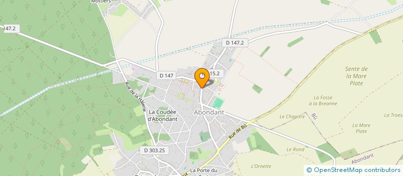 localisation de l'entreprise CENTRE COMMUNAL D'ACTION SOCIALE à ABONDANT