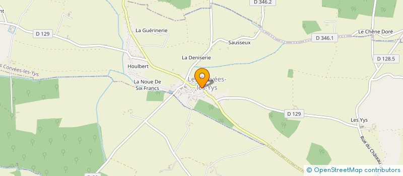 localisation de l'entreprise CENTRE COMMUNAL D'ACTION SOCIALE à LES CORVEES-LES-YYS