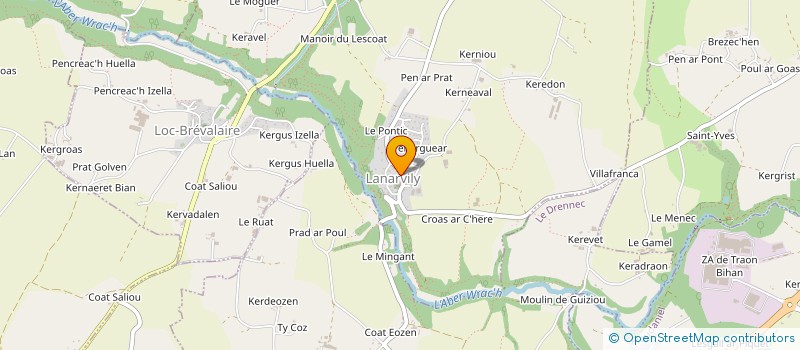 localisation de l'entreprise CENTRE COMMUNAL D ACTION SOCIALE  LANARVILY