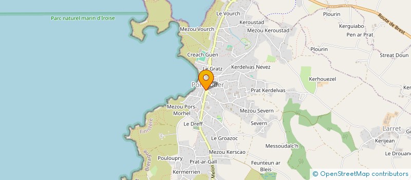 localisation de l'entreprise CENTRE COMMUNAL D'ACTION SOCIALE  LANDUNVEZ