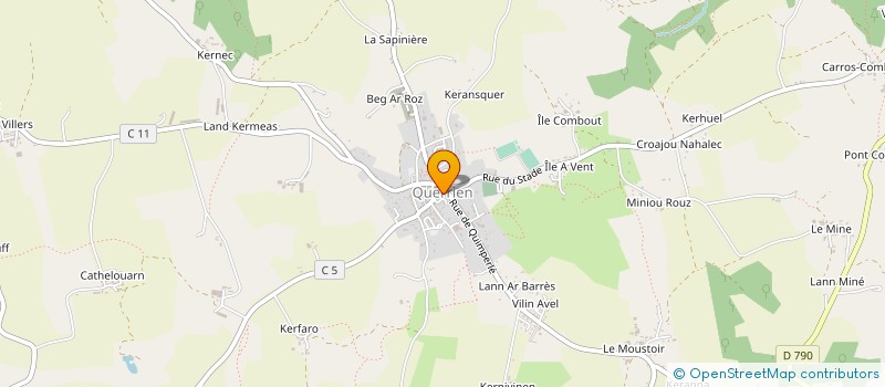 localisation de l'entreprise CENTRE COMMUNAL D'ACTION SOCIALE à QUERRIEN