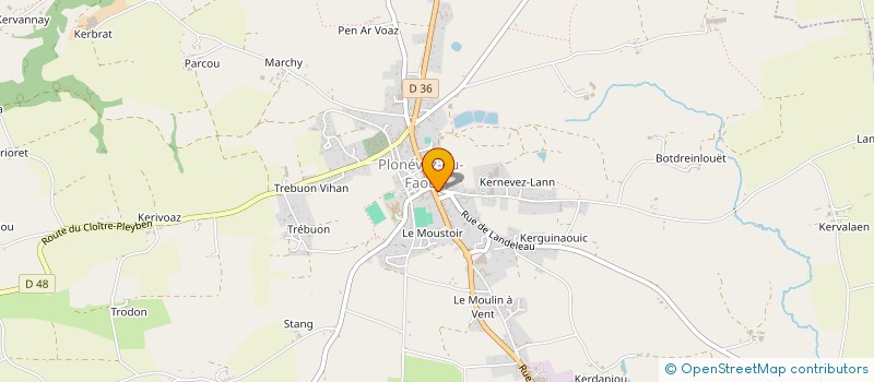 localisation de l'entreprise CENTRE COMMUNAL D'ACTION SOCIALE à PLONEVEZ-DU-FAOU