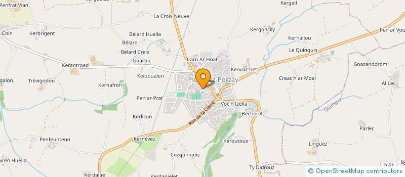 localisation de l'entreprise CENTRE COMMUNAL D'ACTION SOCIALE à PLONEVEZ-PORZAY