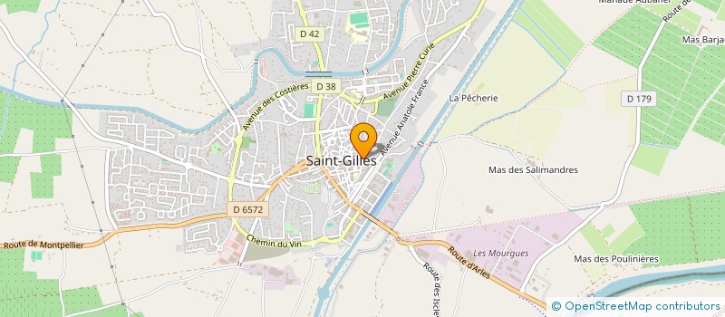 localisation de l'entreprise CENTRE COMMUNAL D'ACTION SOCIALE à SAINT-GILLES