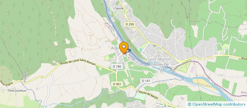 localisation de l'entreprise CENTRE COMMUNAL D'ACTION SOCIALE  AIGUEZE