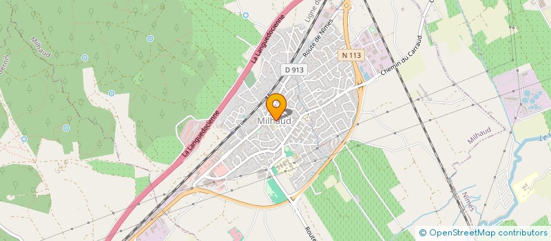 localisation de l'entreprise CENTRE COMMUNAL D'ACTION SOCIALE  MILHAUD